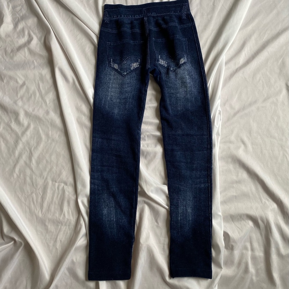 Jean Pattern Jeggings - Picture 2 of 2
